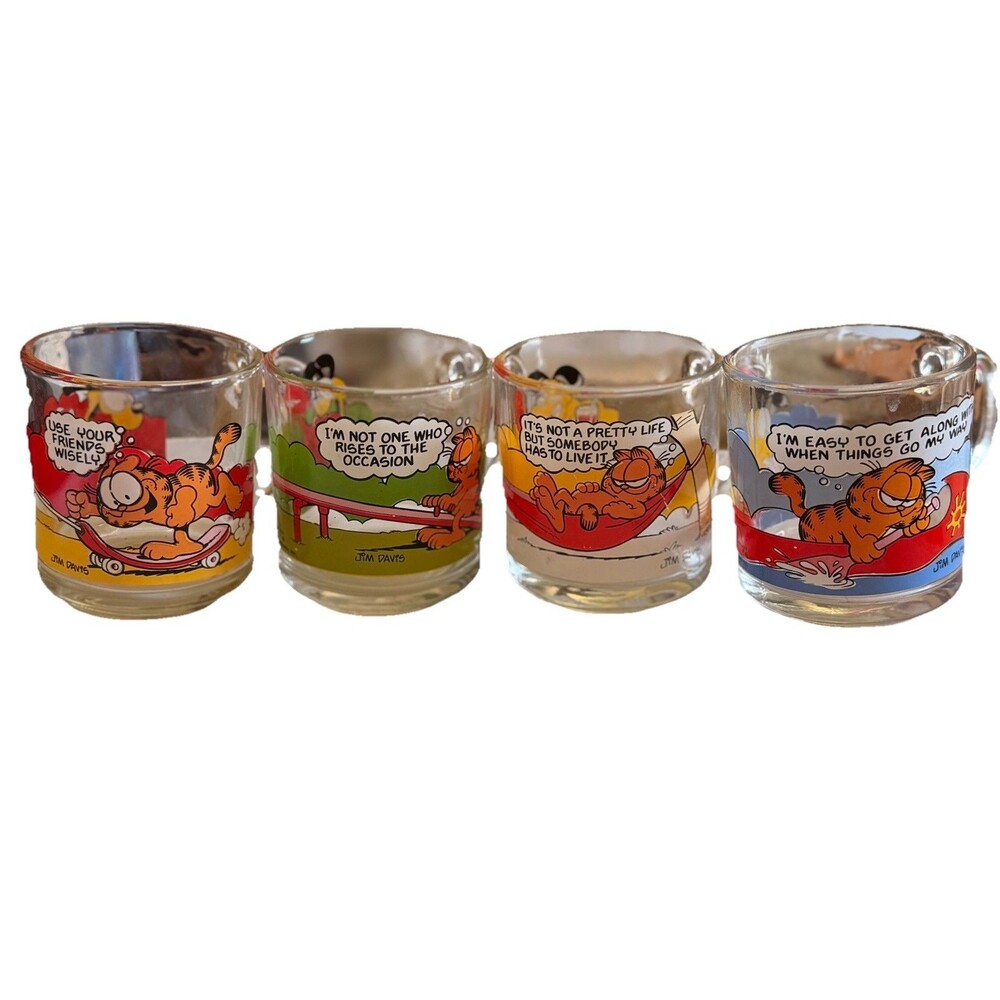 McDonald's Garfield Mugs, Vintage, early 80s, Perfect condition